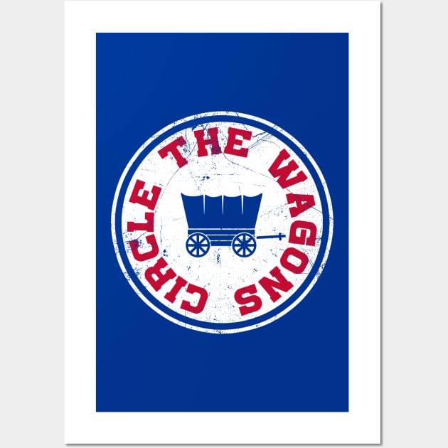 Circle The Wagons, vintage Wall Art by KFig21